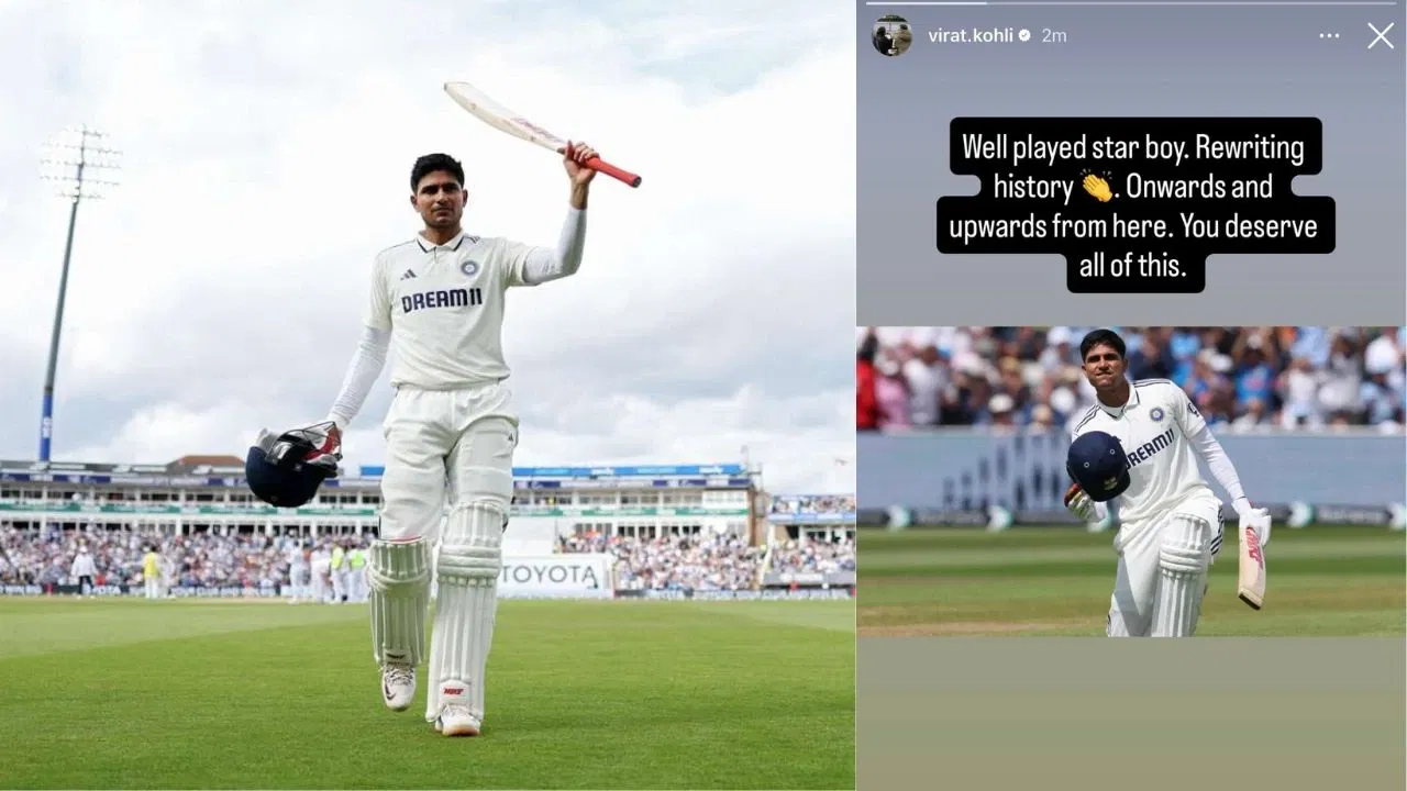 Virat Kohli shares rare Instagram story for Shubman Gill after Edgbaston Test masterclass
