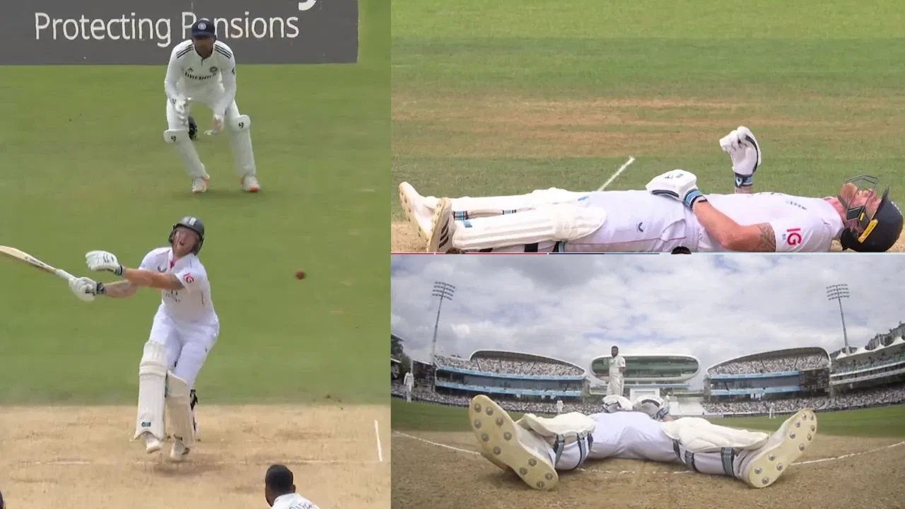 Watch: Ben Stokes acts DEAD after Mohammed Siraj hits him on the box – “No balls left”