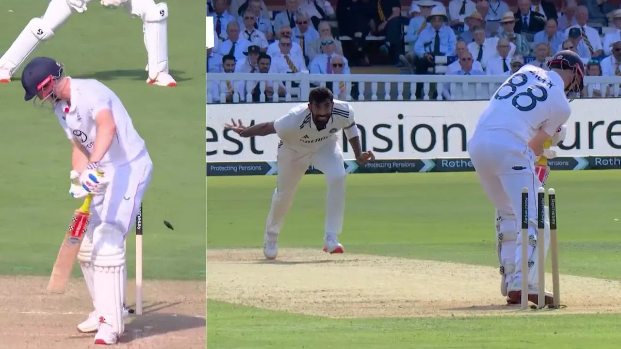 Watch: No.1 Jasprit Bumrah destroys top-ranked Harry Brook’s stumps with jaffa at Lord’s