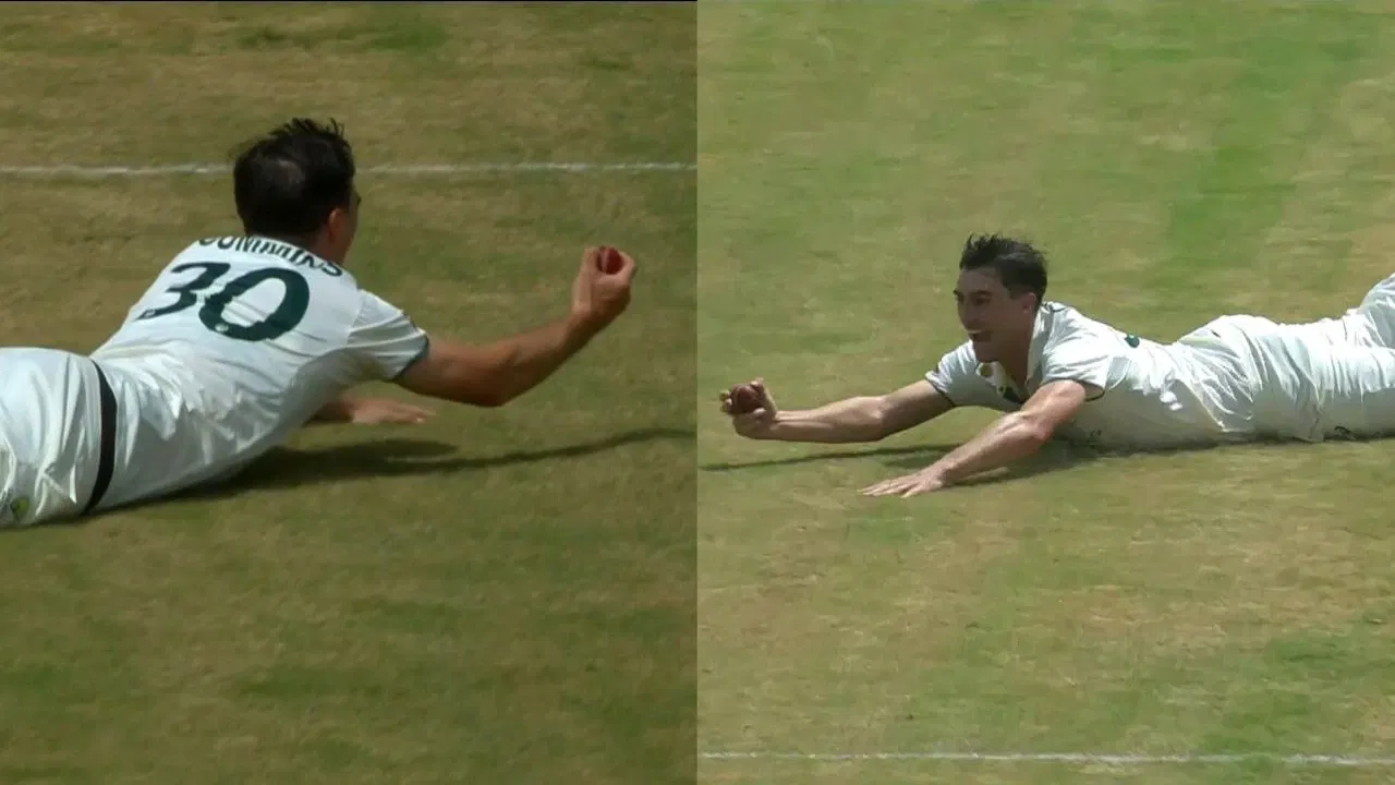 Watch: Pat Cummins takes one of the greatest catches ever to dismiss Keacy Carty in 2nd WI-AUS Test