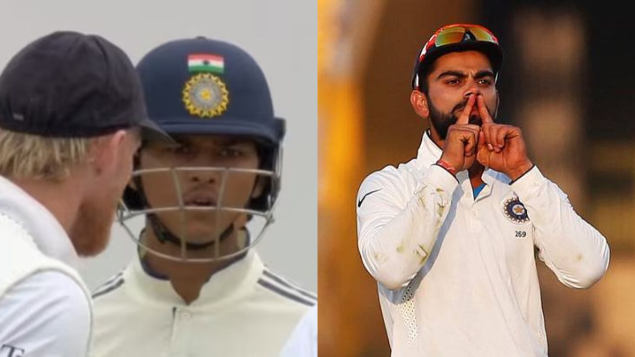 Watch- Virat Kohli dragged as Ben Stokes-Yashasvi Jaiswal get engaged in verbal volleys