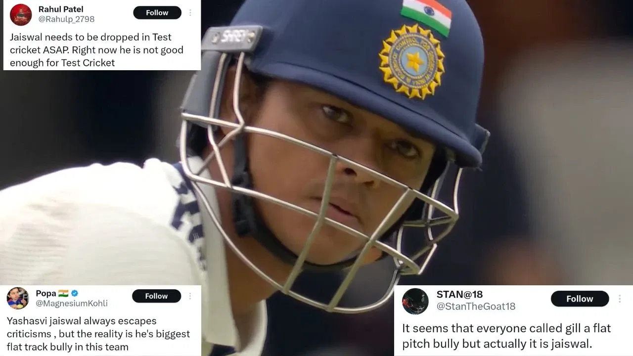 ‘Not Shubman Gill, Yashasvi Jaiswal is real flat-track bully’: Twitter tears into India opener after Oval Test failure