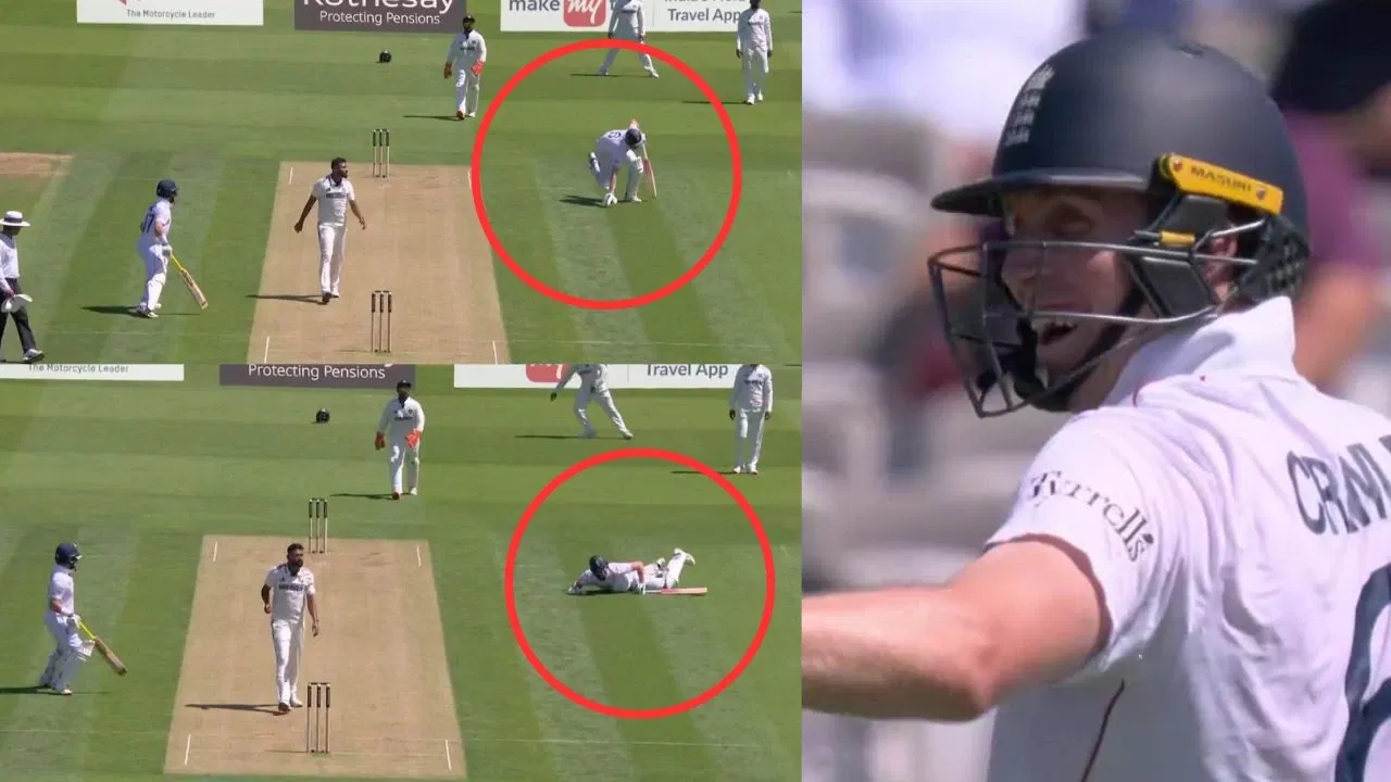 Watch: Zak Crawley’s scary slip while running nearly ends in freak injury in Lord’s Test