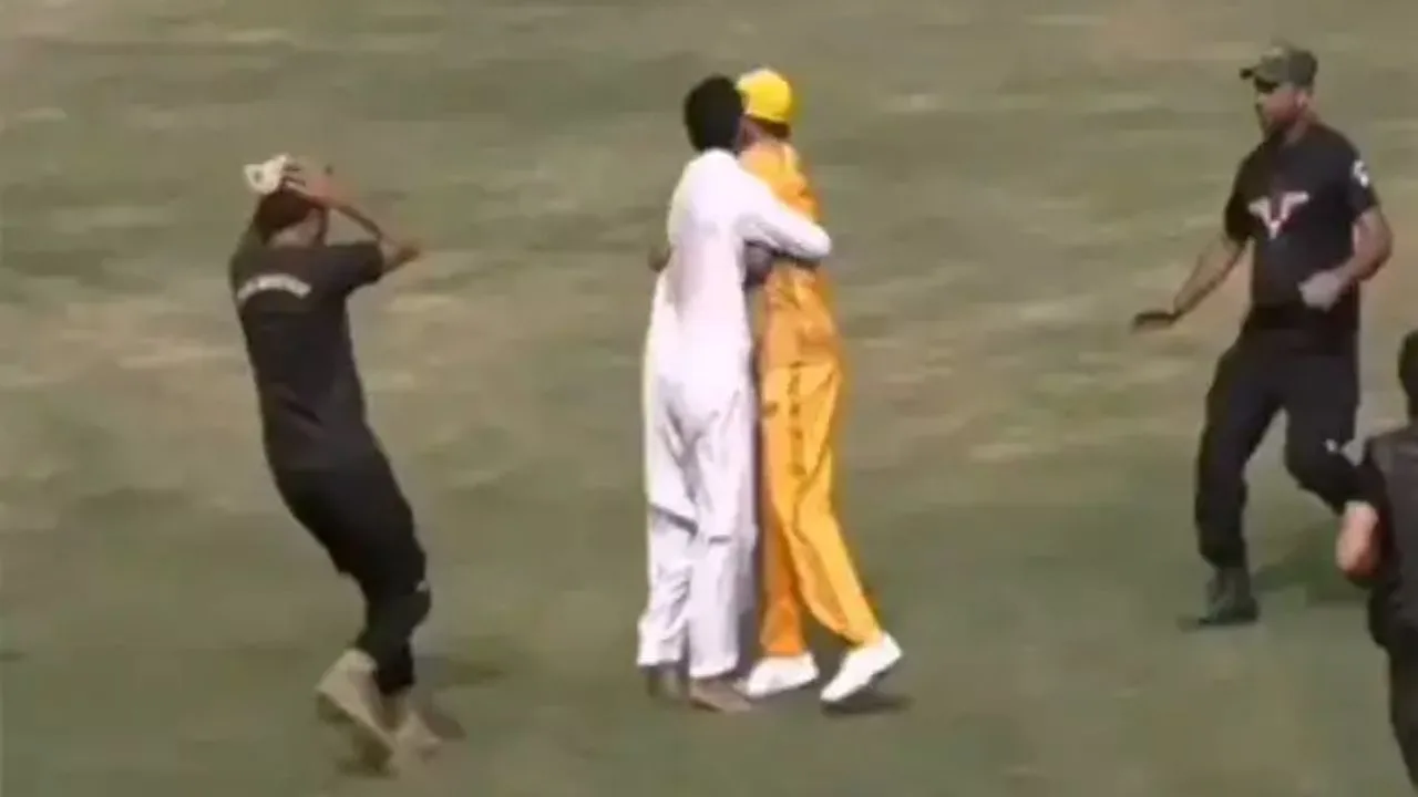 Watch: Babar Azam turns MS Dhoni, gets forcefully kissed by fan after running away in big security breach