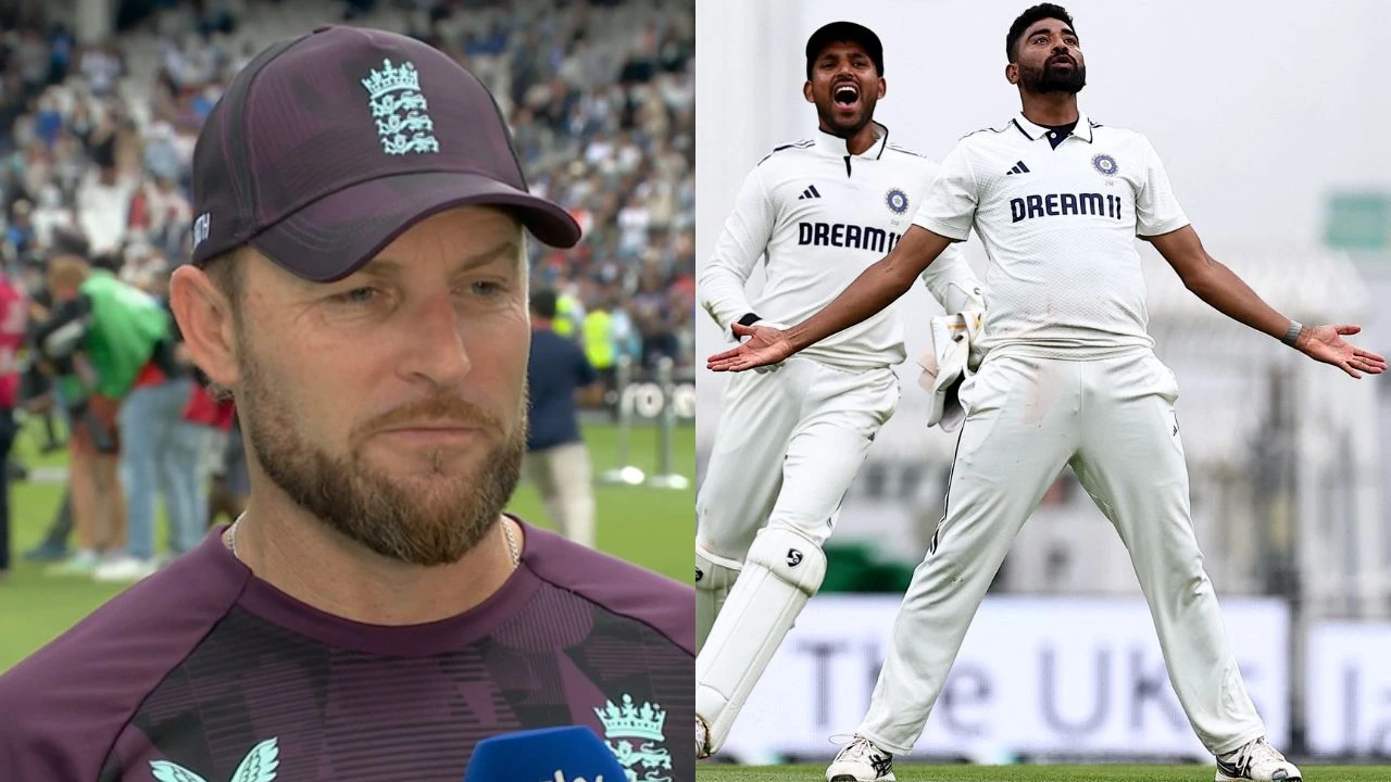 Brendon McCullum happy after England fail to win Anderson-Tendulkar Trophy!! Mohammed Siraj is the reason
