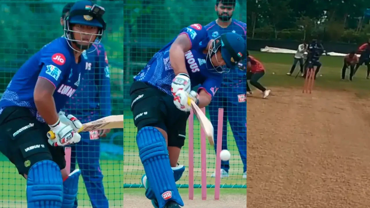 Vaibhav Suryavanshi nearly kills someone with brutal shot