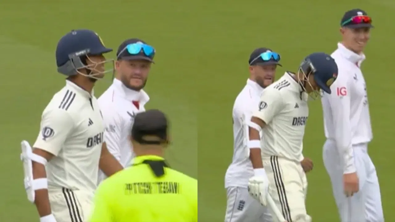 Watch: Yashasvi Jaiswal fights with Ben Duckett, Zak Crawley; Ollie Pope recreates Akash Deep’s controversial gesture