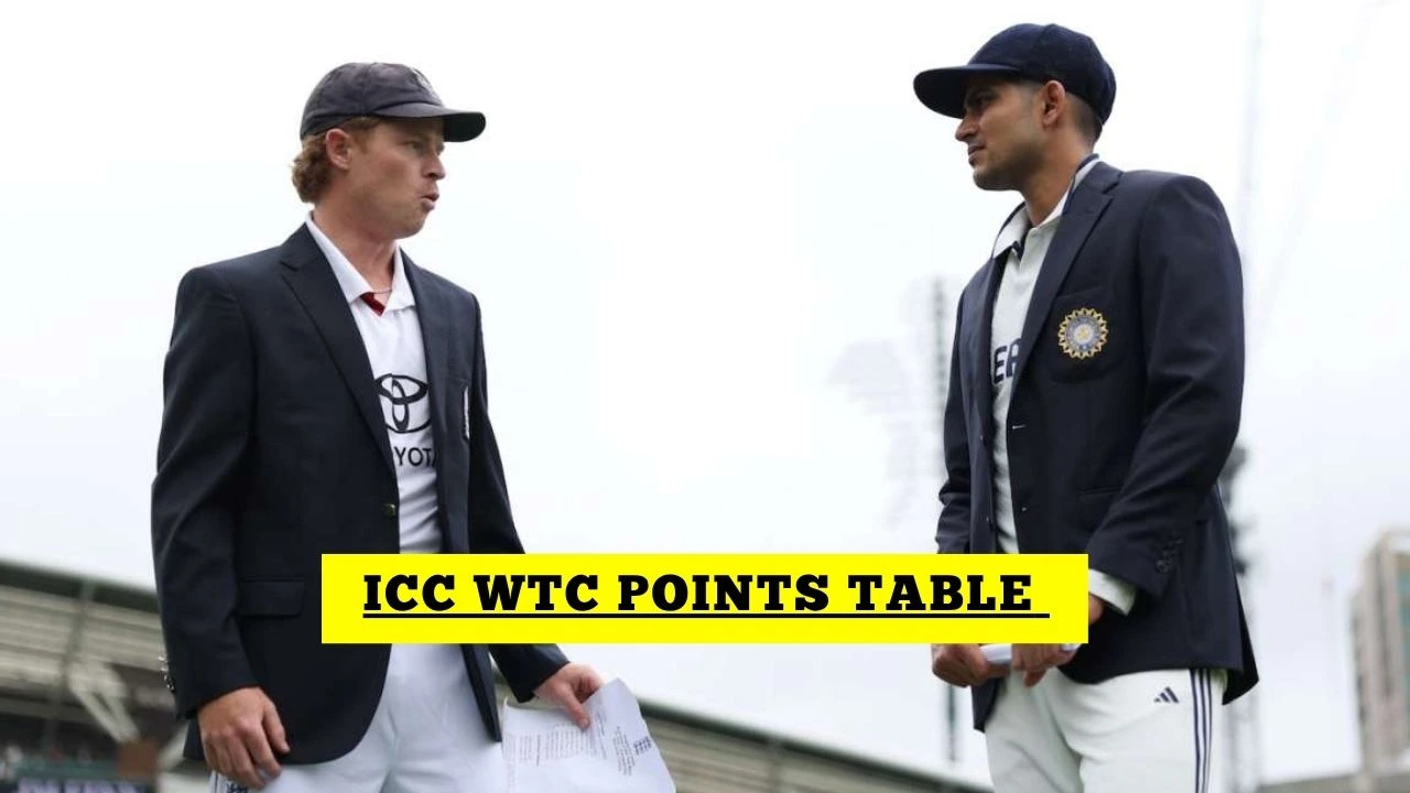 ICC World Test Championship Points Table, WTC Table After IND vs ENG 5th Test 2025