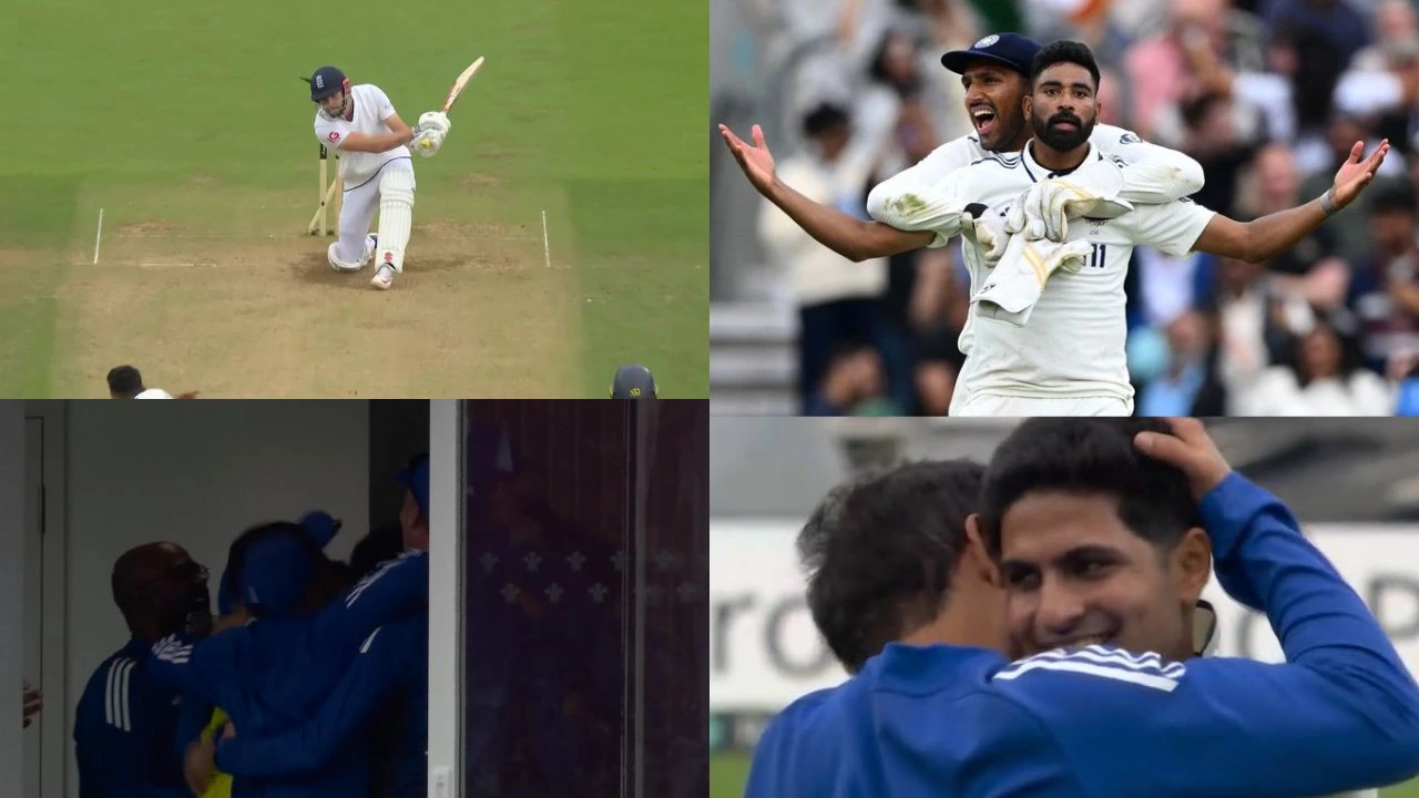 Watch: India explode in celebration after Mohammed Siraj’s yorker ends England’s chase in Oval Test; Gambhir-Gill moment goes viral