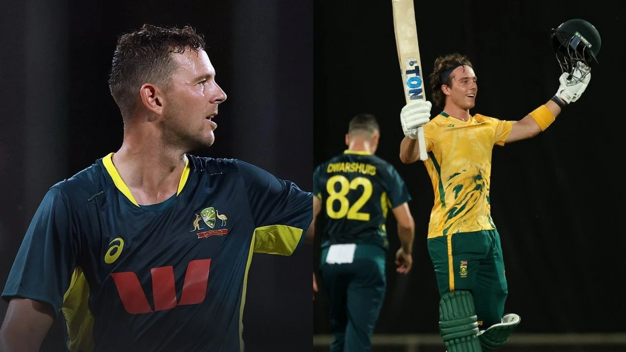 Dewald Brevis rewrites history with 41-ball ton as Josh Hazlewood hits all-time low: Full list of records