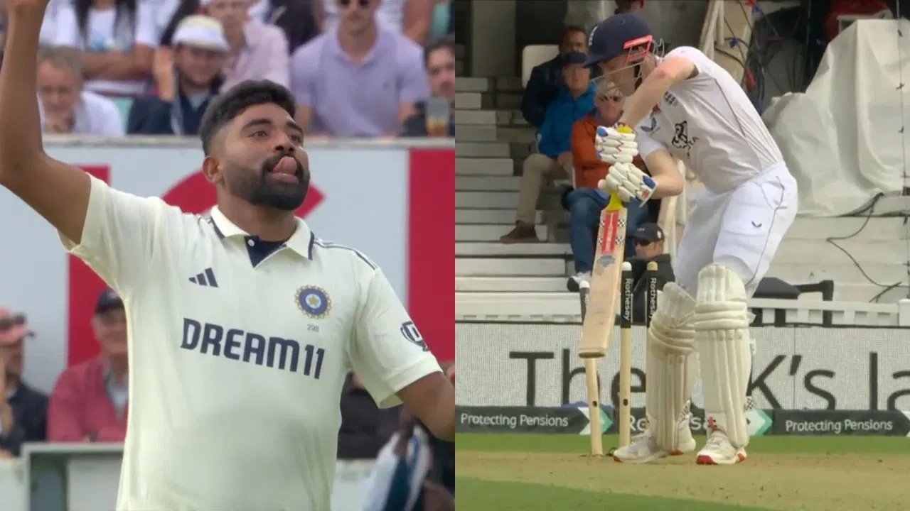 Watch: Mohammed Siraj bamboozles Harry Brook to become leading wicket-taker in Anderson–Tendulkar Trophy