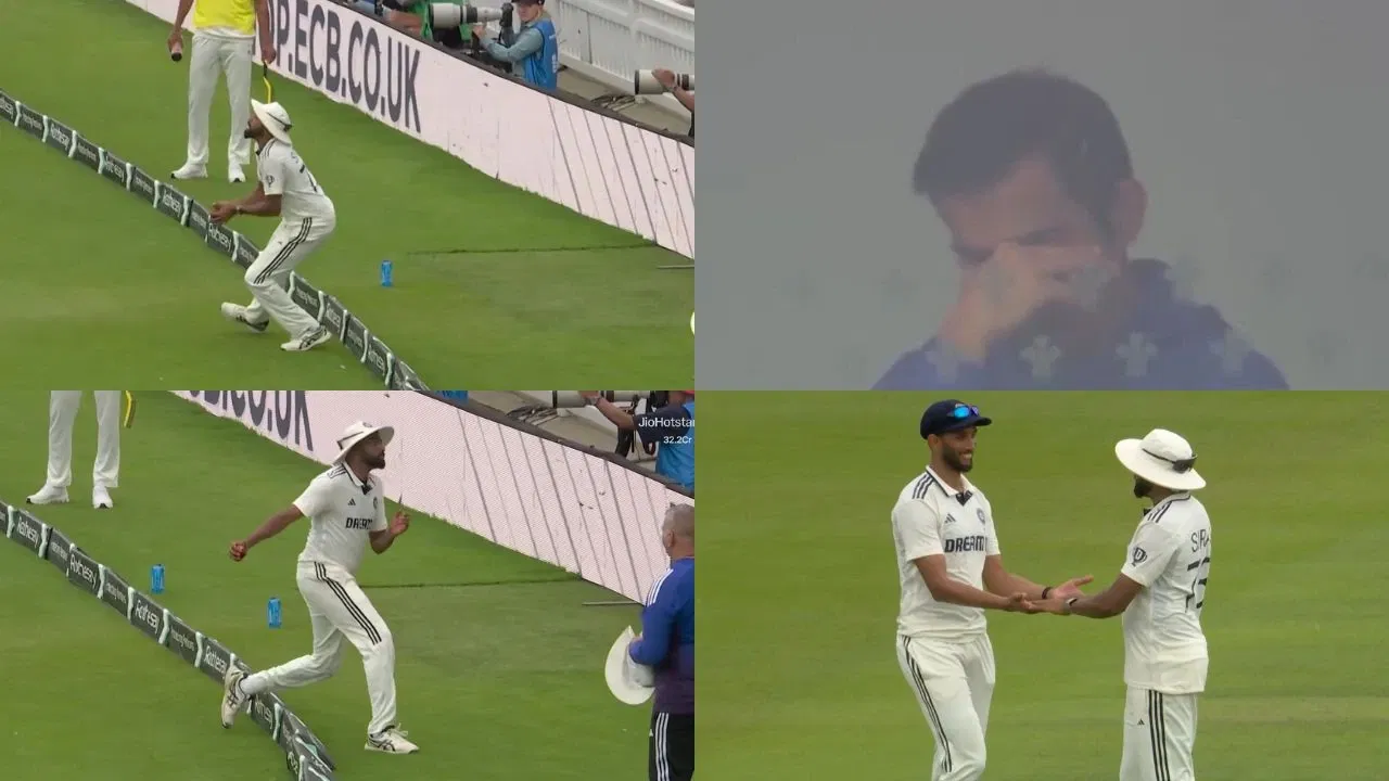 Watch: Mohammed Siraj apologizes to Prasidh Krishna after dropping Harry Brook; Gautam Gambhir’s reaction goes viral