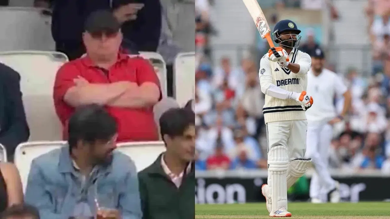 Watch: Ravindra Jadeja gets in a strange fight with an English fan on the ground
