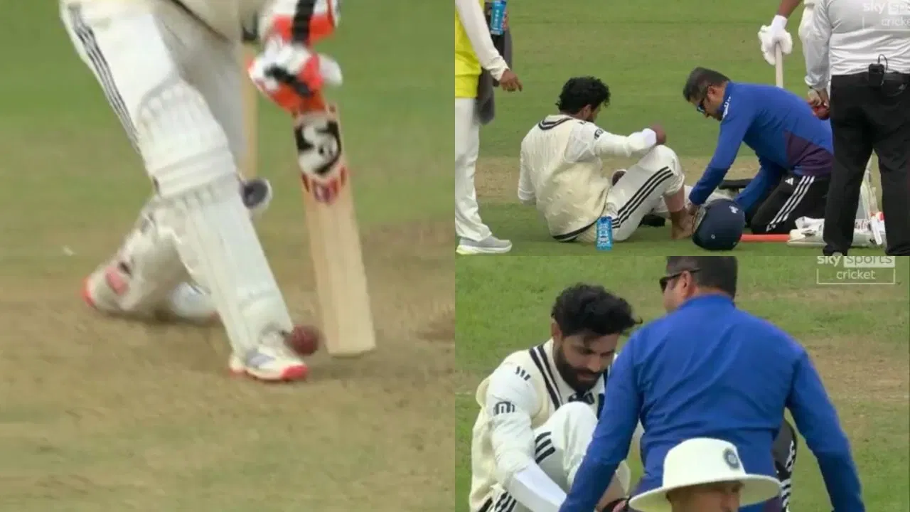 Watch: Ravindra Jadeja nearly suffers Rishabh Pant-like freak foot injury in Oval Test