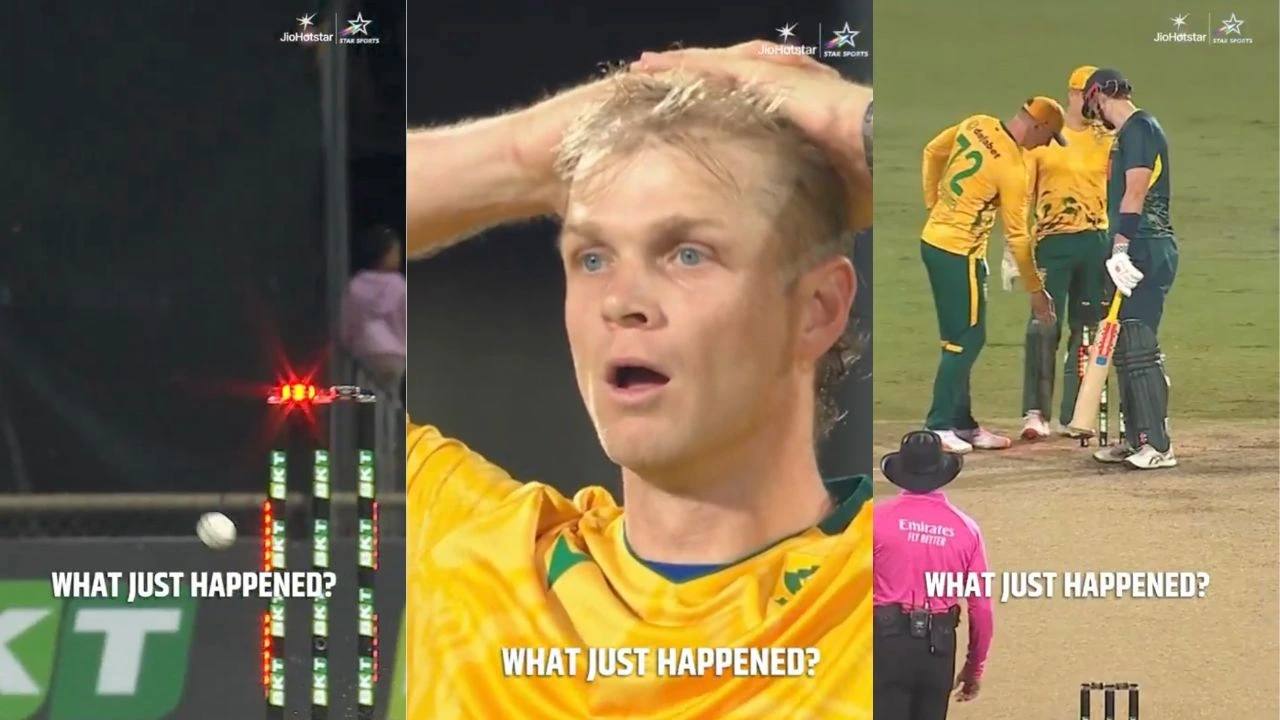 Watch: Spooky scenes as Corbin Bosch destroys Mitchell Owen’s stumps but batter refuses to get out