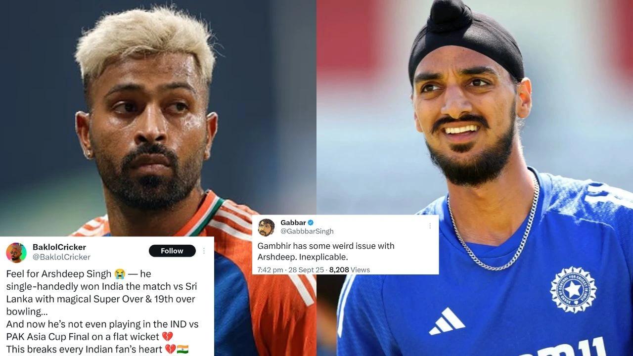 “Clueless and pathetic coach Gautam Gambhir”: Twitter reacts to Arshdeep Singh’s snub in Asia Cup 2025 final