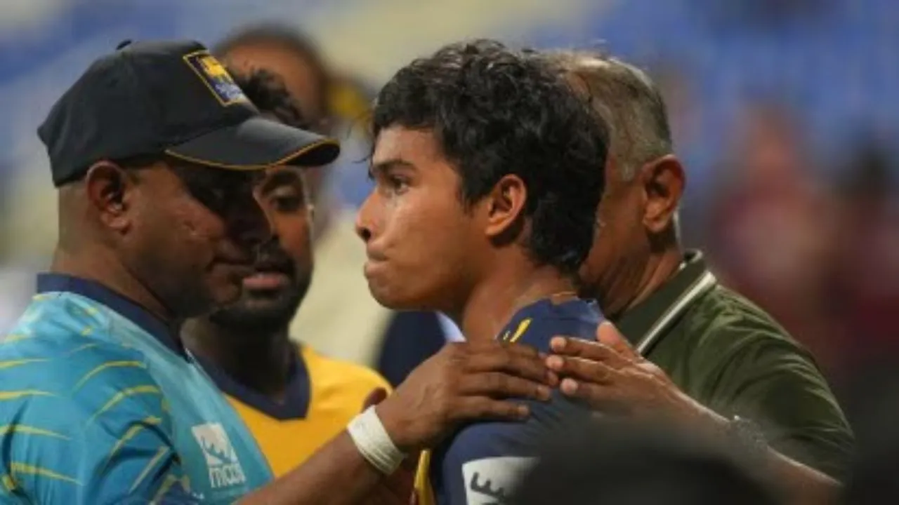 Watch- Dunith Wellalage informed of father’s sudden death during SL vs AFG match; player inconsolable