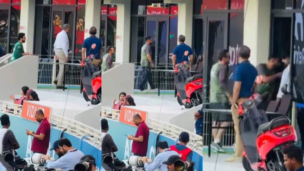 Watch- Salman Ali Agha, Mike Hesson enter Indian dressing room in final; again return empty-handed