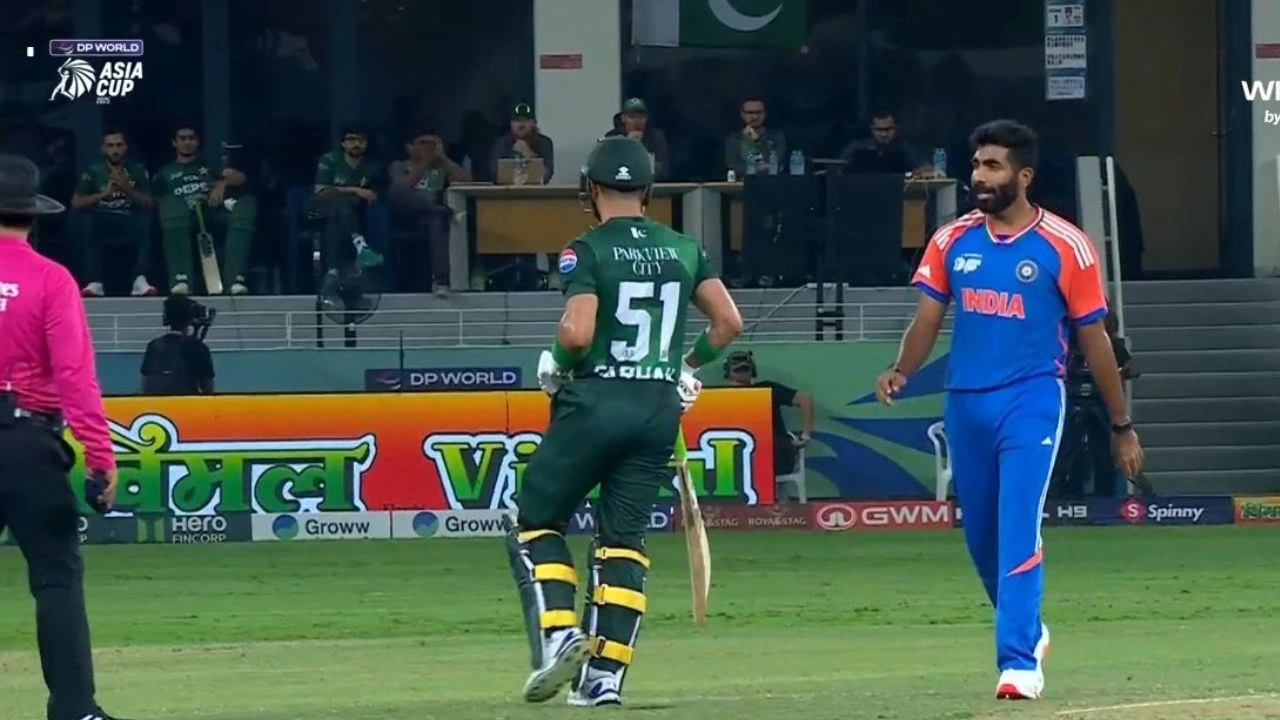 Sahibzada Farhan and Jasprit Bumrah engage in heated exchange as batter makes shocking six-hitting record