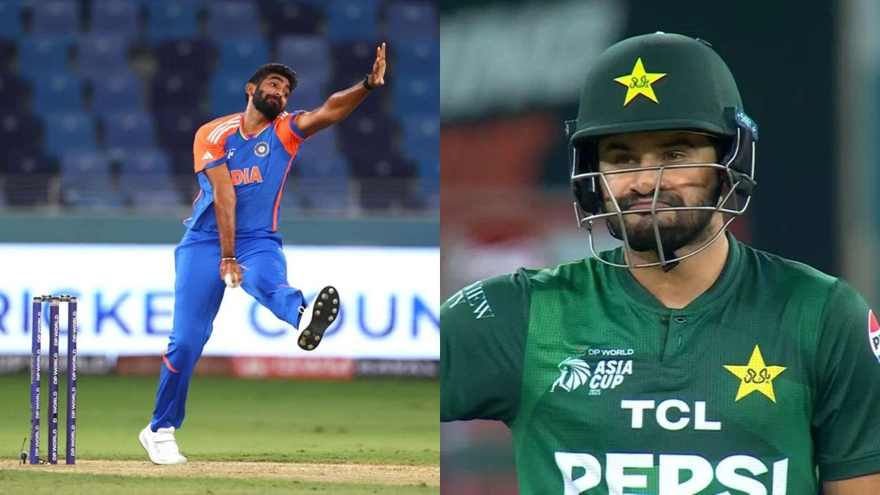 Watch: Sahibzada Farhan creates history with sixes off Jasprit Bumrah in IND-PAK match, Suryakumar Yadav shocked