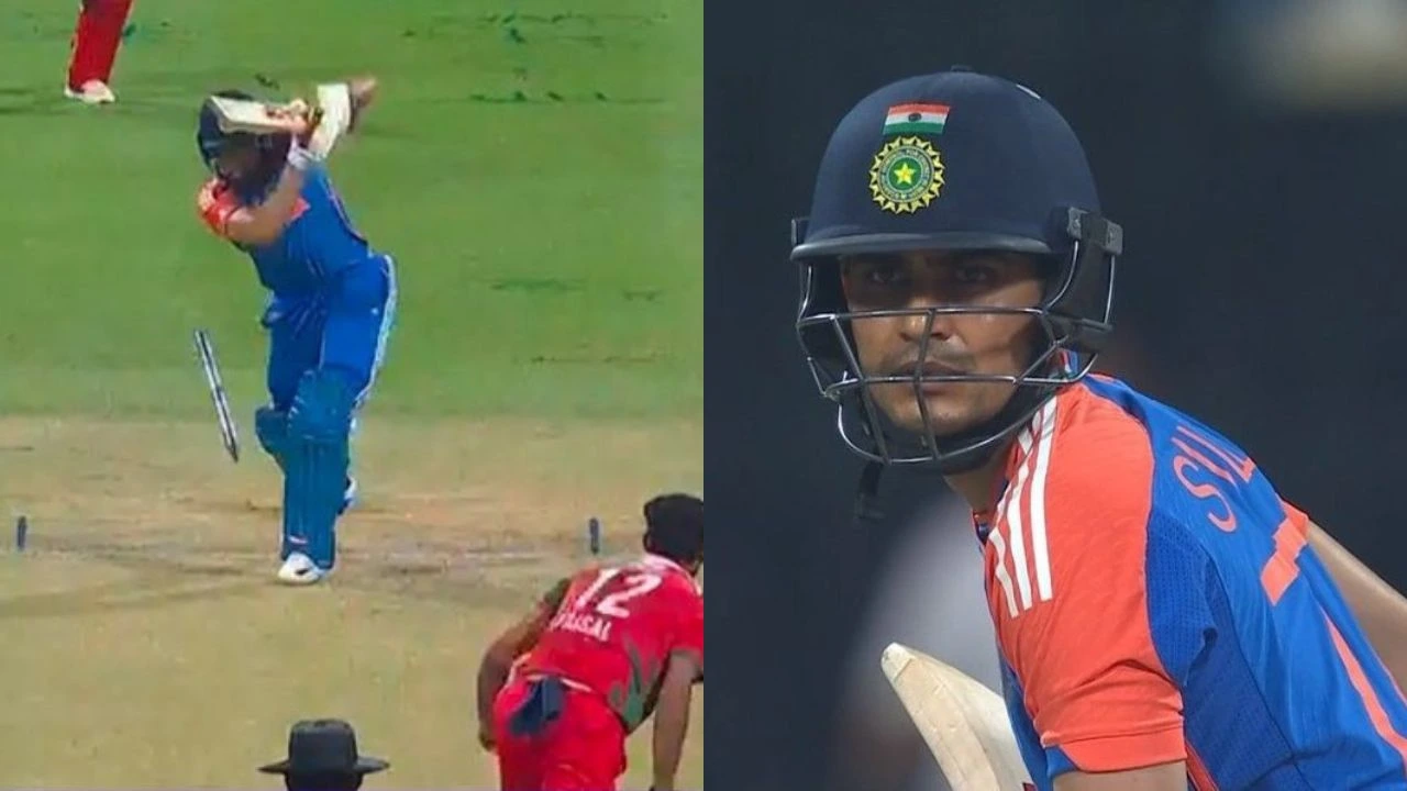 Watch: Shubman Gill’s stumps shattered by Oman bowler in Asia Cup 2025, poor form continues