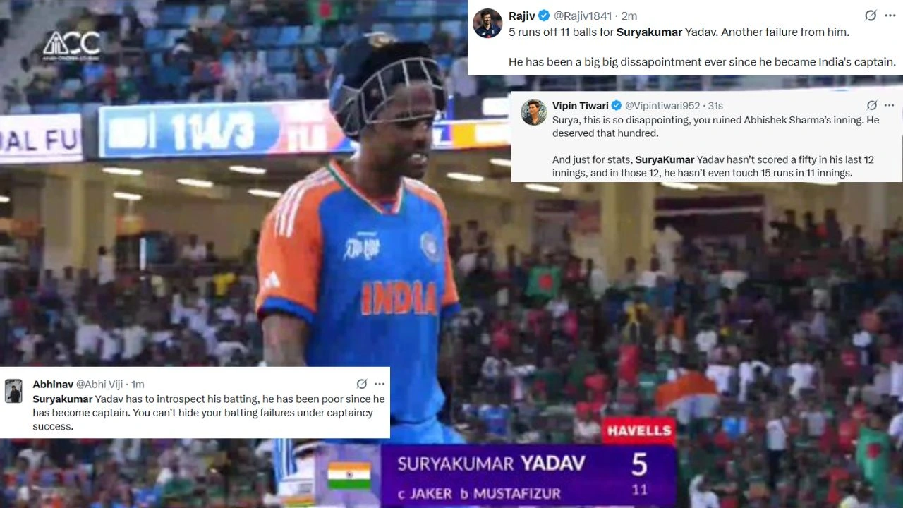“Suryakumar Yadav is useless”: BCCI told to sack India T20I captain after failure vs Bangladesh