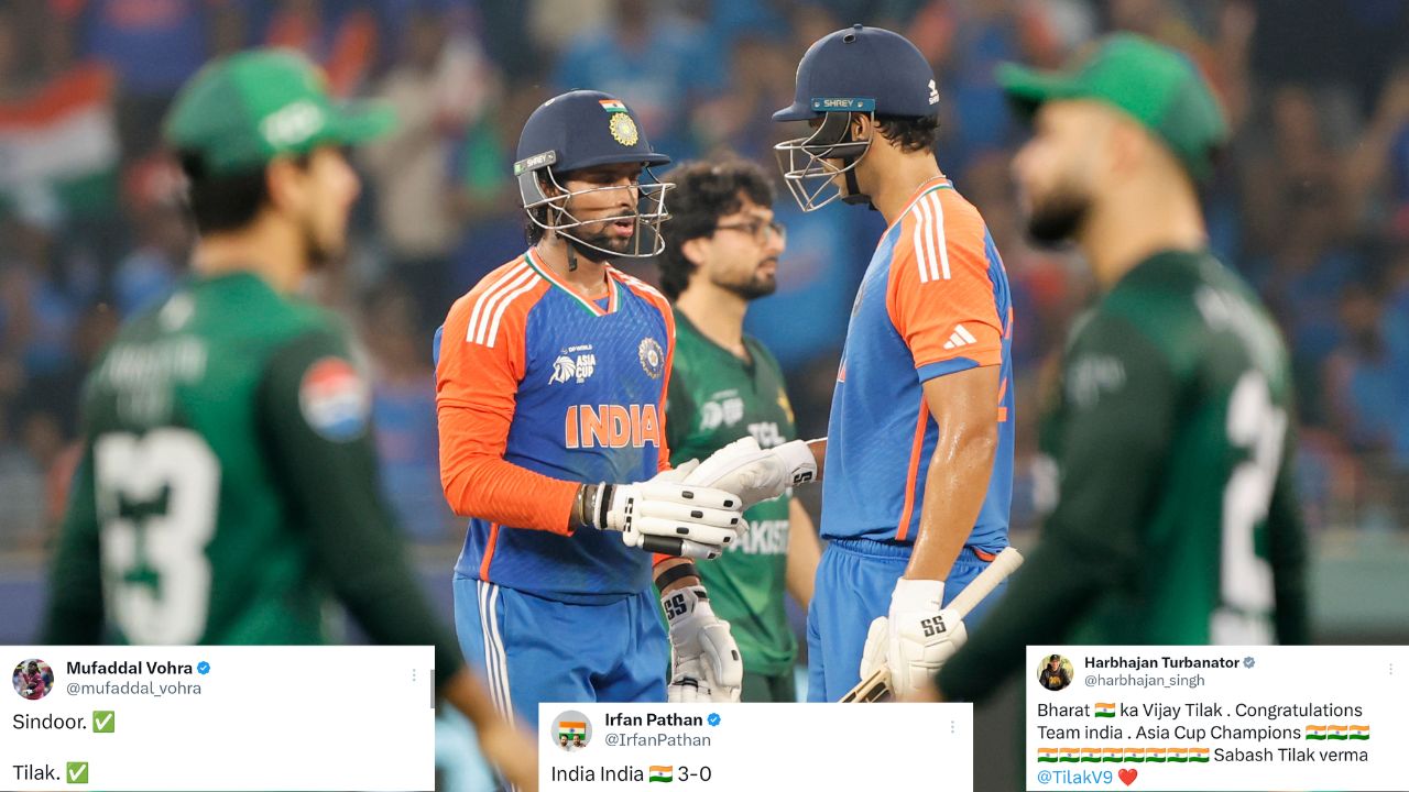 “Operation Tilak after Operation Sindoor”: Twitter reacts as India annihilate Pakistan in Asia Cup 2025 final