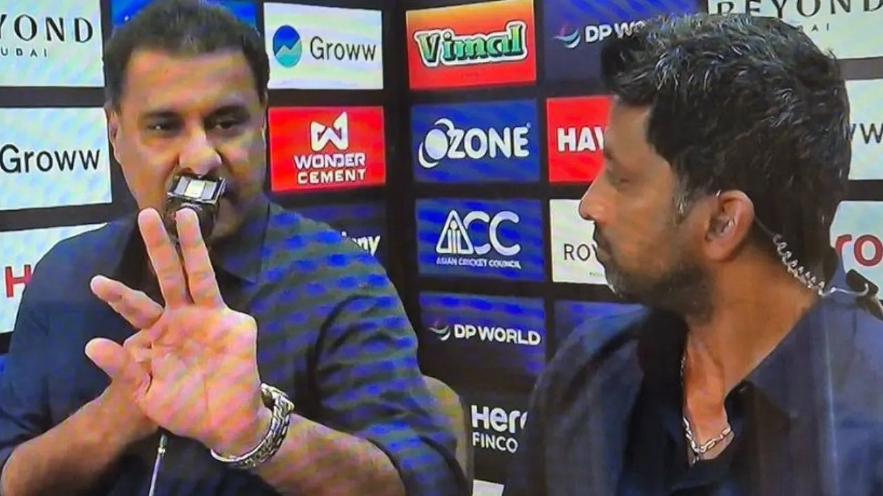 Watch: Waqar Younis tries Wanindu Hasaranga’s celebration, remembers he doesn’t have a finger