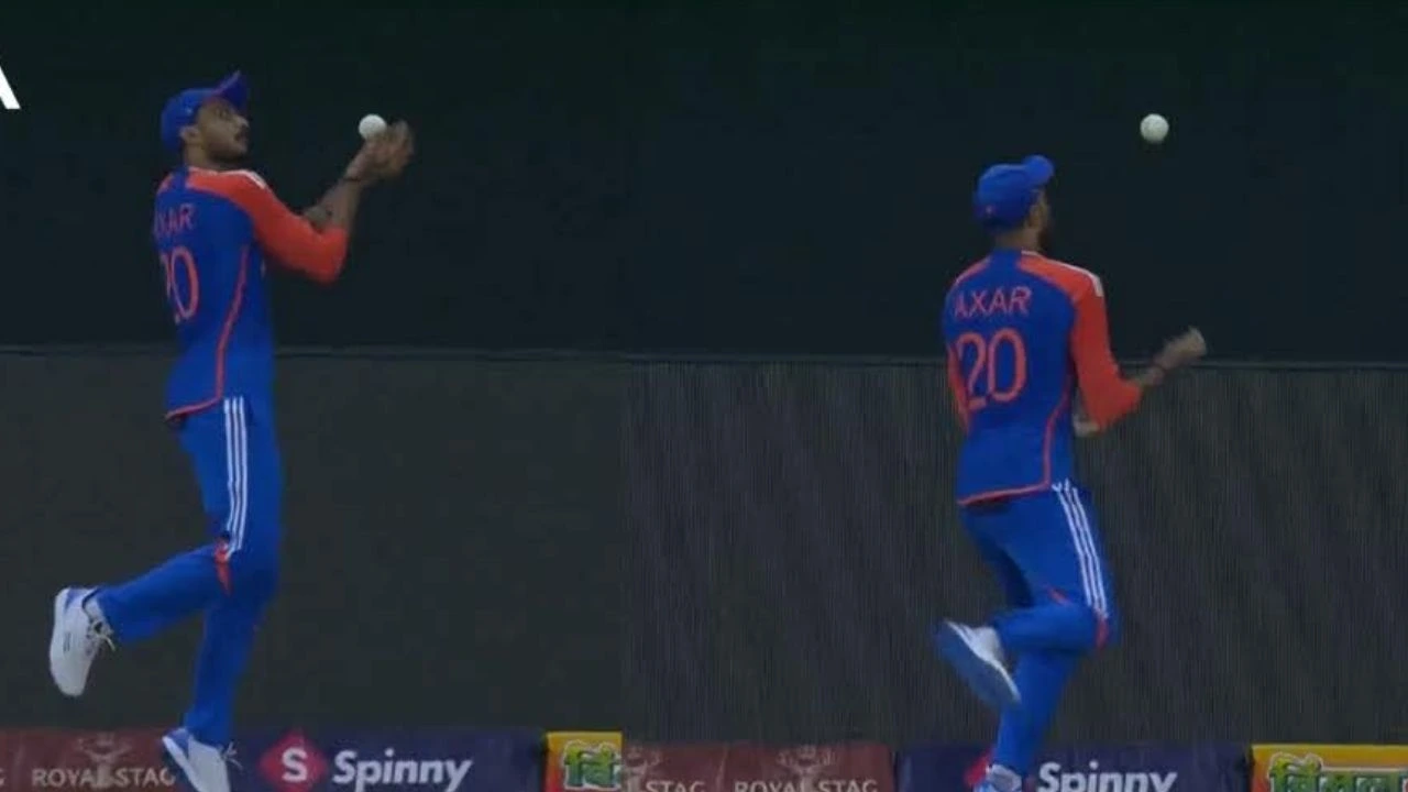 Watch: Axar Patel takes second-attempt stunner to dismiss Saif Hassan after four dropped chances
