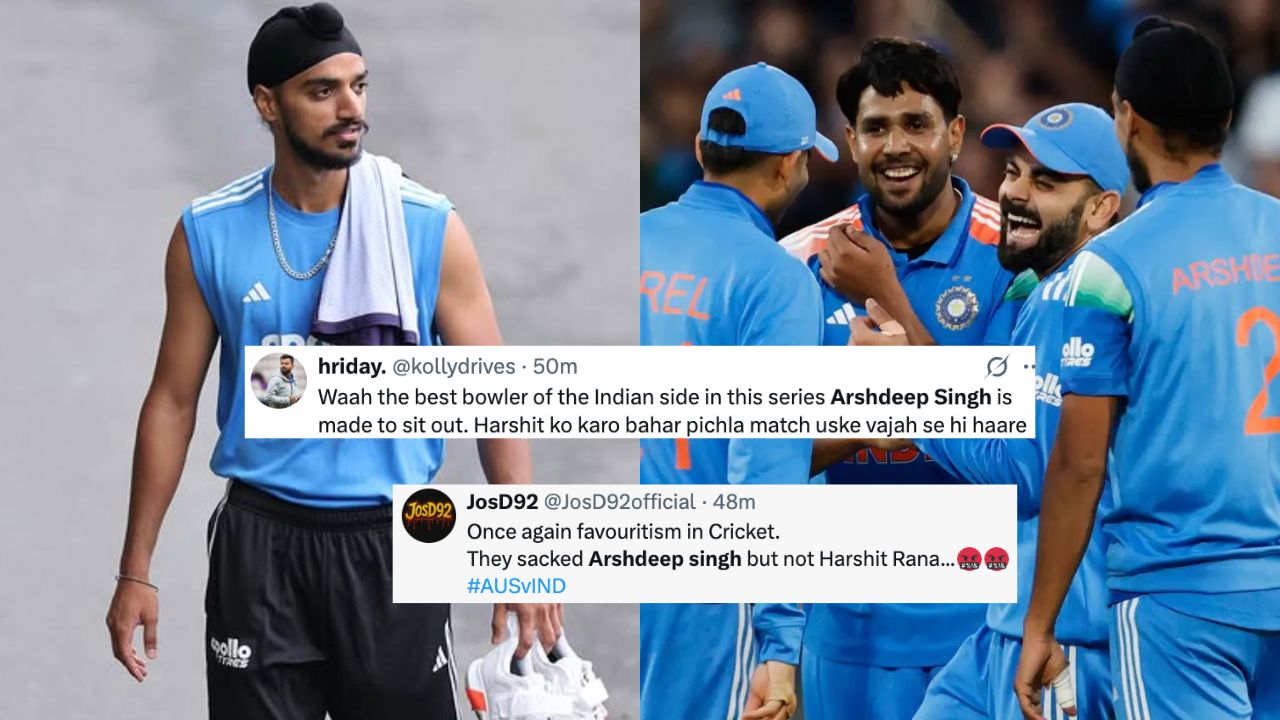 “Harshit Rana still playing” – Fans react as Arshdeep Singh excluded from India’s playing XI for Sydney ODI