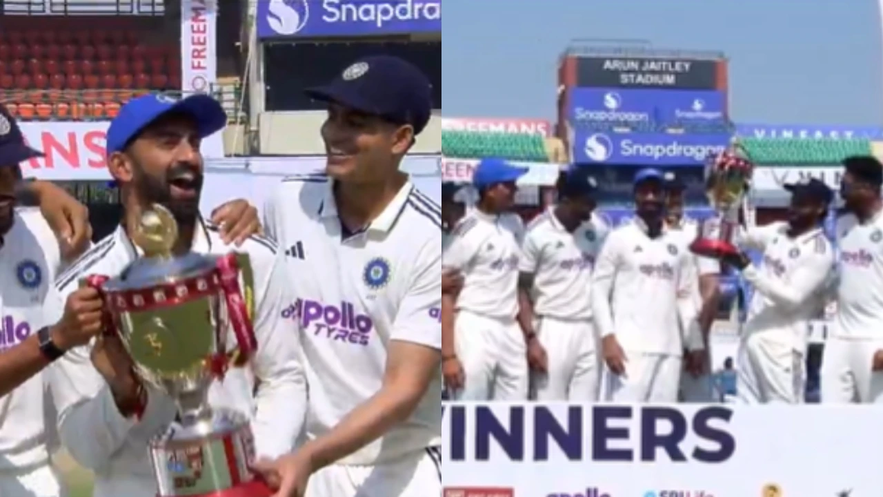 Shubman Gill hands first Test trophy to this Indian youngster, Ravindra Jadeja snatches