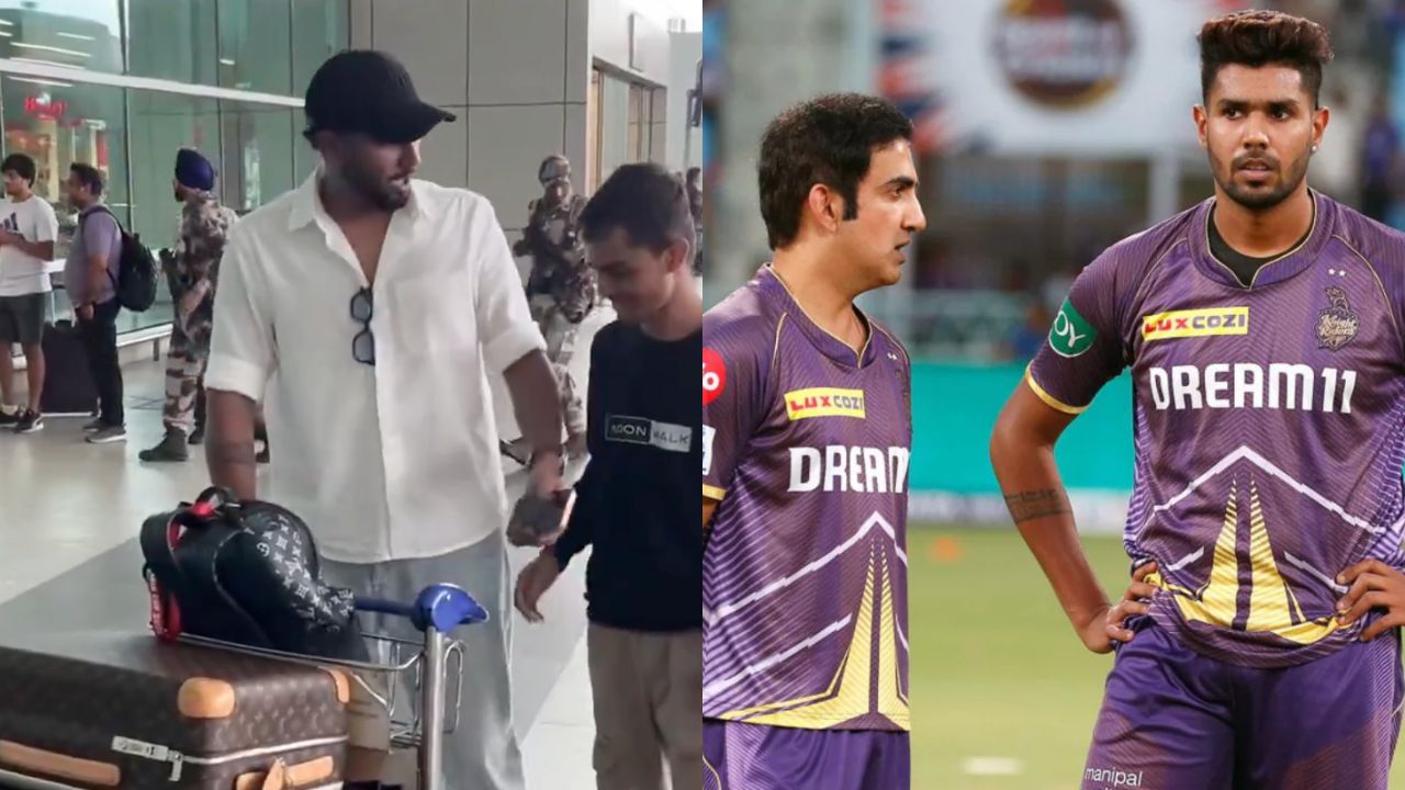 Watch- Harshit Rana attacked from behind at Airport as fan outrage grows