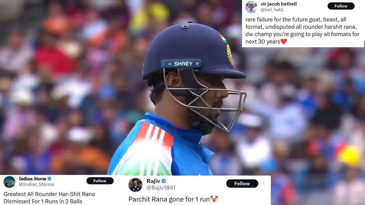 Harshit Rana ridiculed as ‘GOAT all-rounder’ for 1 run vs AUS; Gautam Gambhir slammed by fans