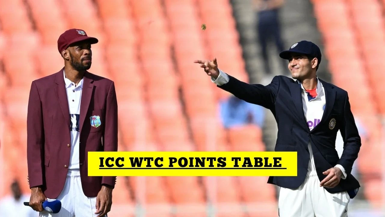 ICC World Test Championship Points Table, WTC Table After IND vs WI 1st Test 2025