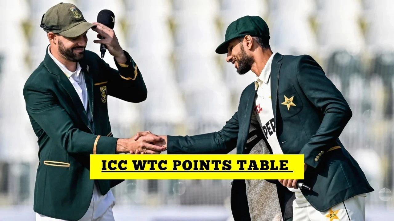 ICC World Test Championship Points Table, WTC Table After PAK vs SA 2nd Test 2025