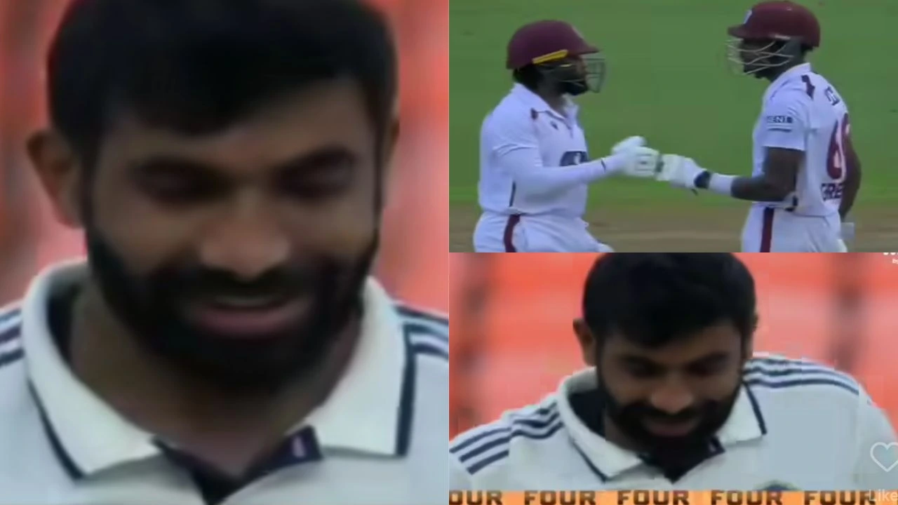 Watch: Beh*****d!! Jasprit Bumrah abuses West Indies cricketer after boundary in Ahmedabad Test