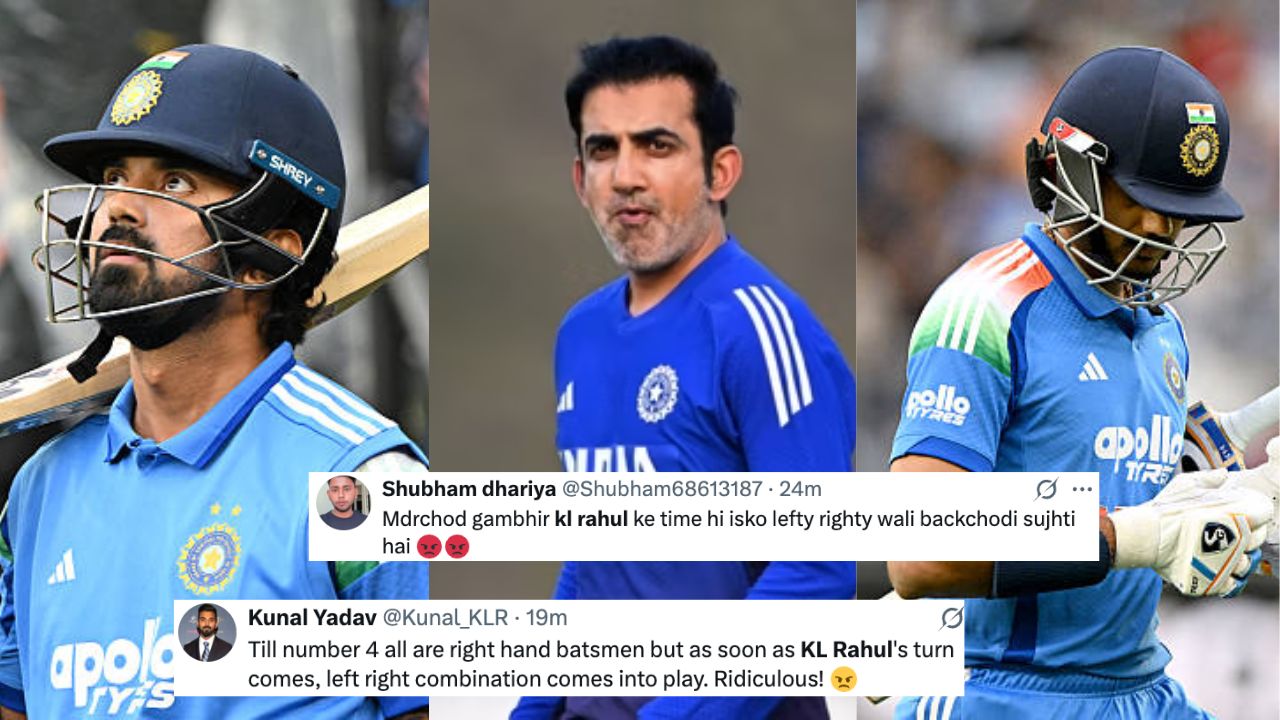 “Mr Gautam Gambhir, what’s your problem with KL Rahul?”- Twitter reacts to another batting demotion