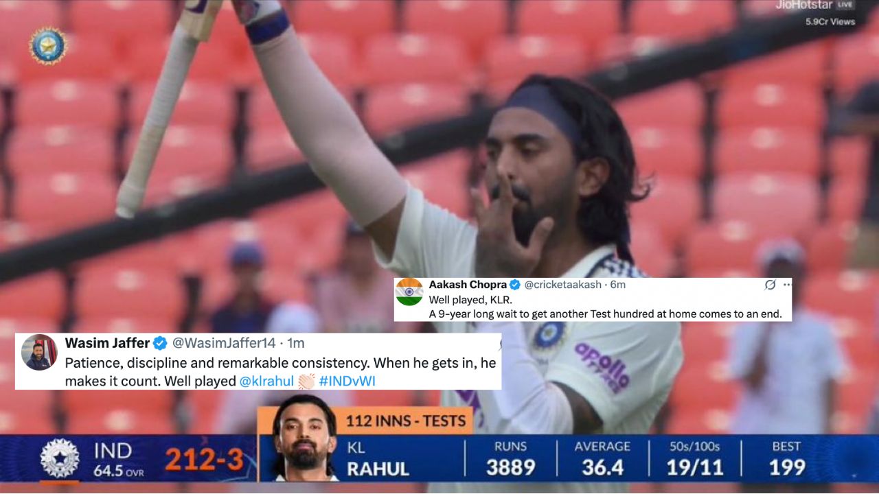“2025 belongs to KL Rahul”- Twitter reacts to 1st century in 9 years in India