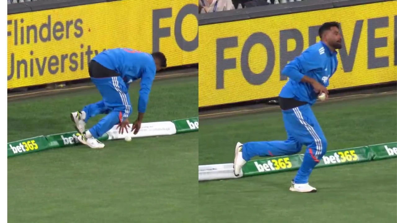 Mohammed Siraj suffers hilarious wardrobe malfunction, loses trousers in India vs Australia 2nd ODI