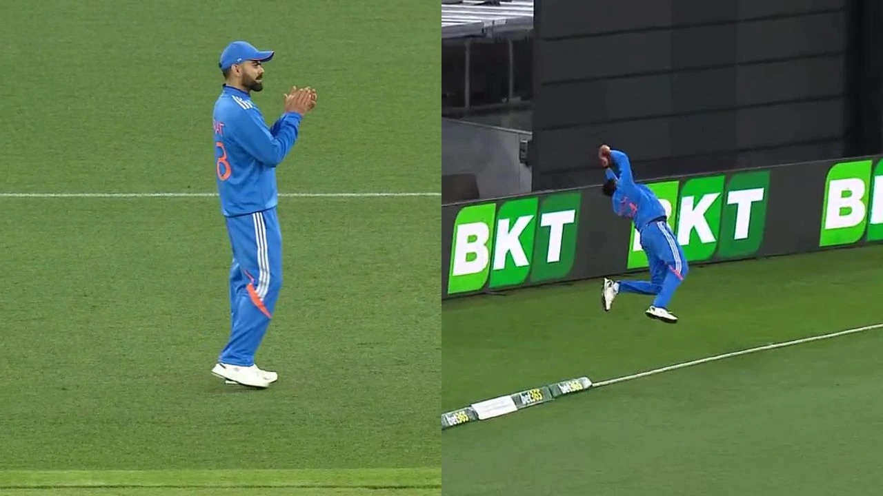 Mohammed Siraj pulls off superhero fielding effort to deny Matt Renshaw a six, Virat Kohli stunned