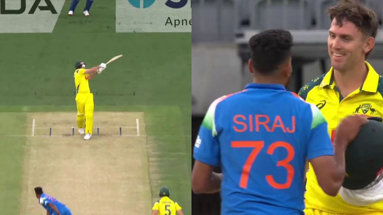 Mohammed Siraj hits Mitchell Marsh on head with dangerous delivery, rushes to check on him in Perth
