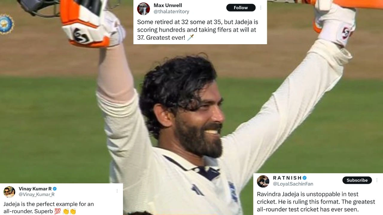 ‘Ravindra Jadeja is the greatest all-rounder of all time’: Twitter reacts to India star’s incredible Ahmedabad ton