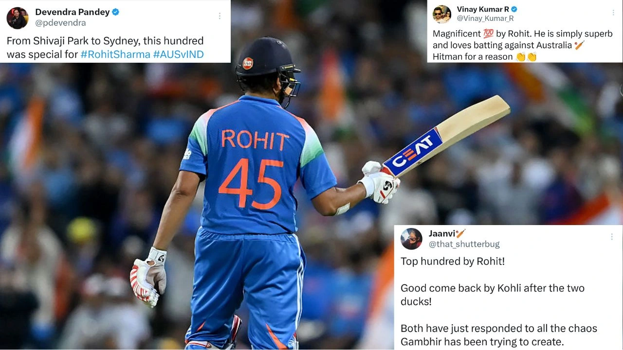 “This is a reply to Gambhir, Agarkar” – Twitter reacts to Rohit Sharma’s 50th international century