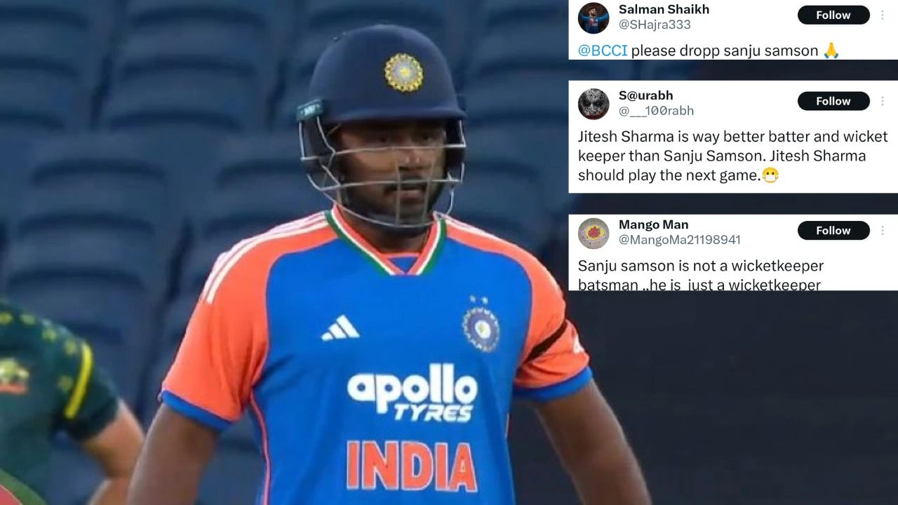 “Jitesh Sharma is way better”: Twitter reacts to Sanju Samson’s failure in MCG T20I vs Australia