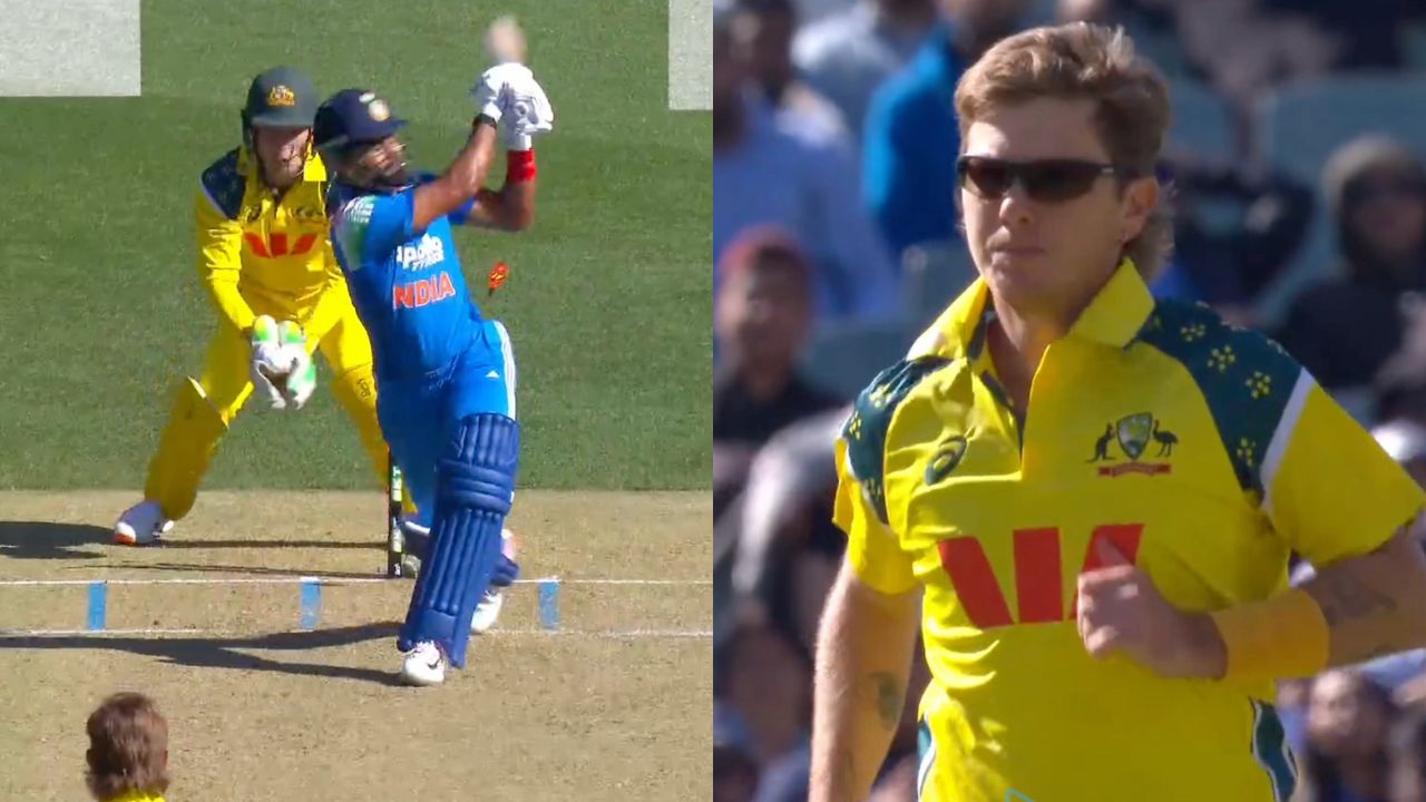 Watch- Shreyas Iyer throws away his wicket after getting set, Adam Zampa bamboozles him