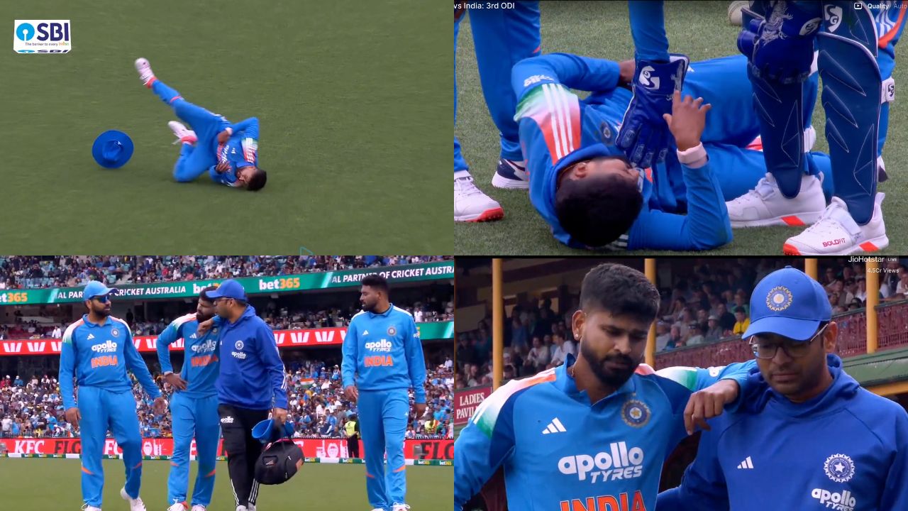 Shreyas Iyer suffers freak injury taking the best catch of the tour, dismissing Alex Carey