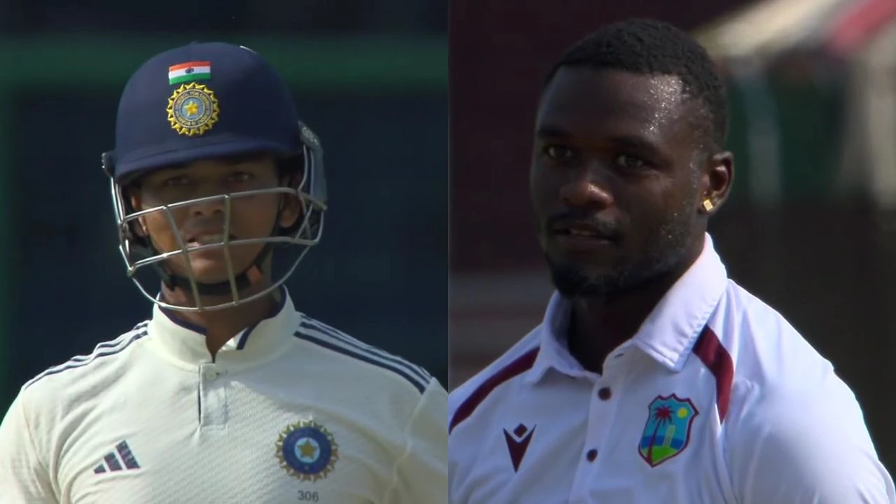 Watch: Jayden Seales gives Yashasvi Jaiswal a death stare after batter cheats dismissal in Delhi Test