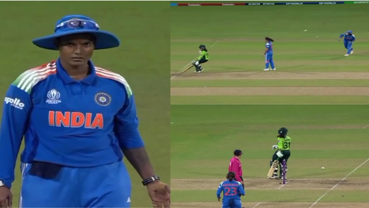 Watch: Deepti Sharma hits Pakistan’s Sidra Amin with brutal throw in World Cup clash, refuses to apologize