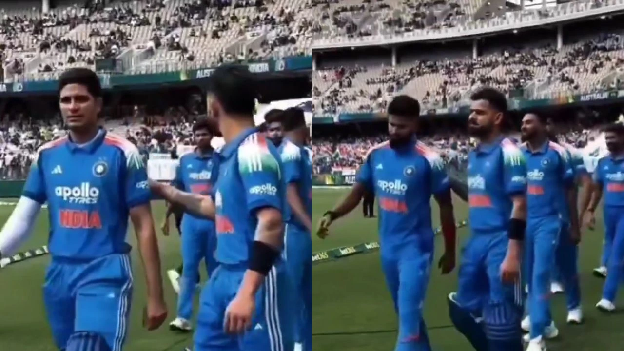Virat Kohli shows royal humility! Steps aside, lets leaders Shubman Gill, Shreyas Iyer walk first in Perth ODI