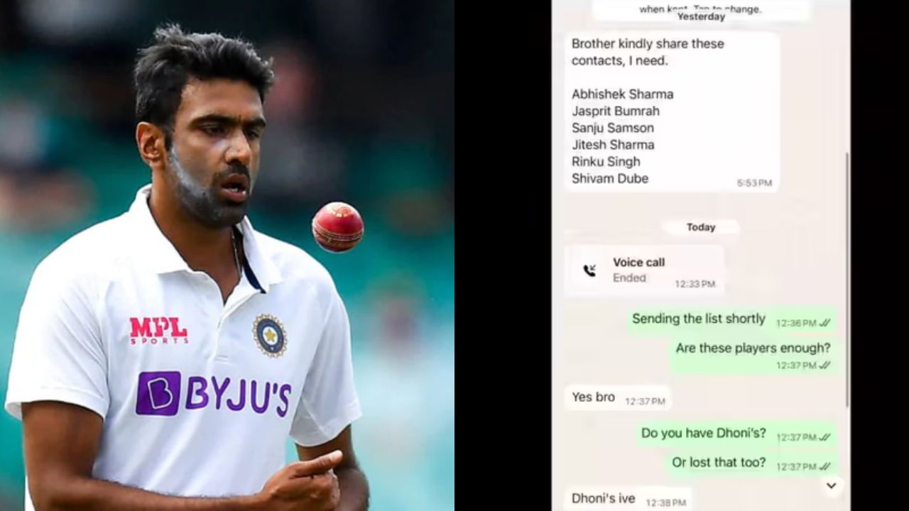 MS Dhoni mentioned as Ravichandran Ashwin exposes ‘fake’ Adam Zampa, makes WhatsApp chats public